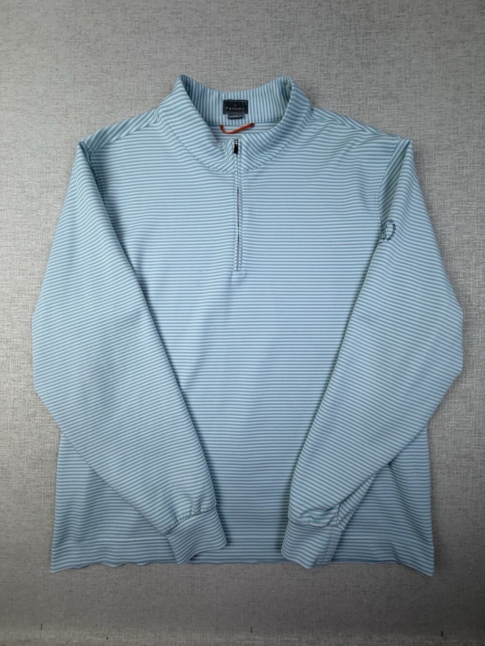 Fennec Country Club of Missouri Men’s XXL Striped 1/4 Zip Golf Pullover
